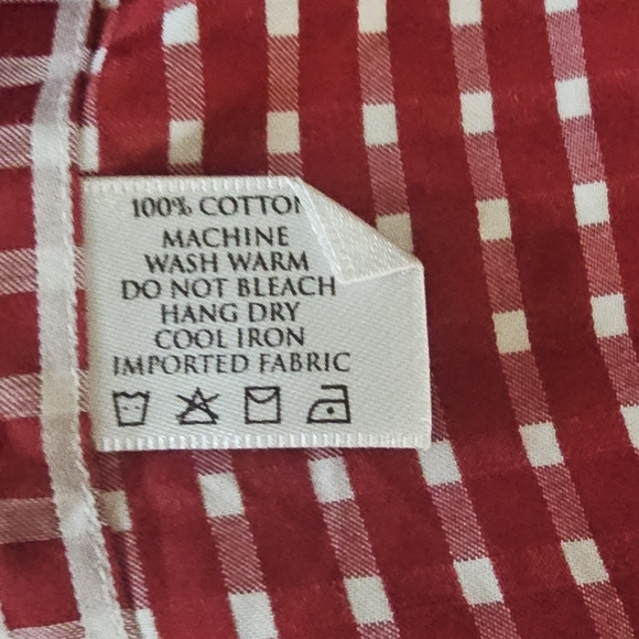 Robert Talbott Carmel Red White Plaid Button Down Long Sleeve Shirt Size L Large - Picture 12 of 12